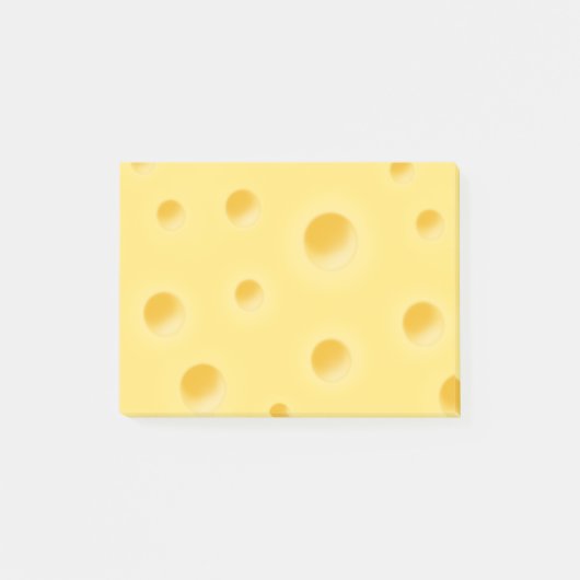 Mooie Zwitserse Kaas Whimsical Bleek Geel Post-it® Notes (Voorkant)
