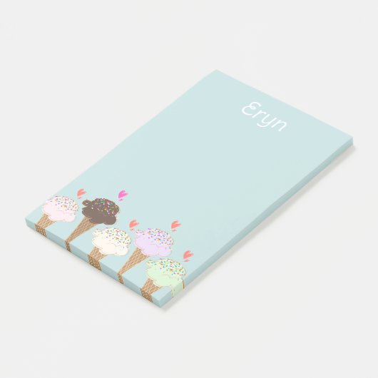 Mooietjes Ijsje Label Post-it® Notes (Schuin)