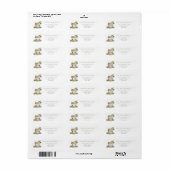 Mooilijk Adreslabel voor Cottage Etiket (Full Sheet)