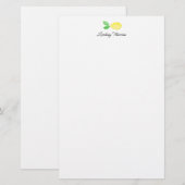 Mooilime Lemonen Persoonlijk Briefpapier (Voorkant / Achterkant)