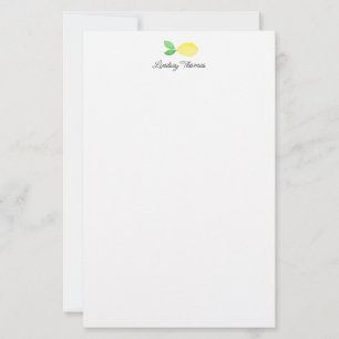 Mooilime Lemonen Persoonlijk Briefpapier