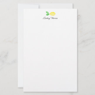 Mooilime Lemonen Persoonlijk Briefpapier