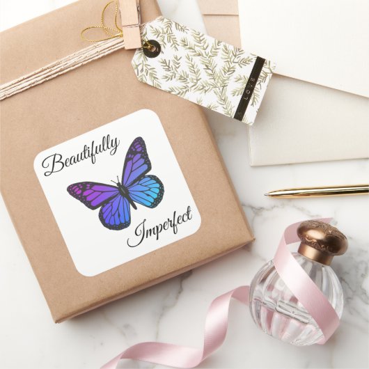 Mooimongelukkig Vierkante Sticker (Geschenken)