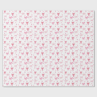 Mooipapier met roze strik cadeaupapier