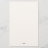 Mooipapier met wilde bloemen briefpapier (Achterkant)