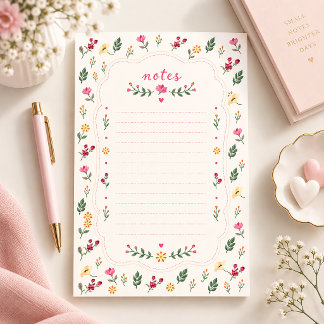 Mooipapier met wilde bloemen briefpapier