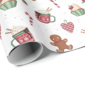 Mooipapier voor Kerst met Gengembrekoek Cadeaupapier (Rol Hoek)
