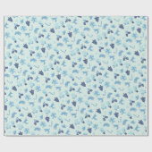Mooipapier voor Kerstmis in het blauw Cadeaupapier (Vlak)