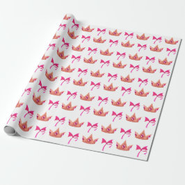 Mooipapier voor verjaardag van Roze Prinses Cadeaupapier