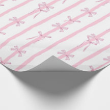 Mooipapieren Inpakpapier Met Roze Lint Strepen