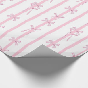Mooipapieren Inpakpapier Met Roze Lint Strepen