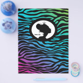 Mooisalon Flyer Haar Zebra Kroon Blauw Groen Speld (Enkel)