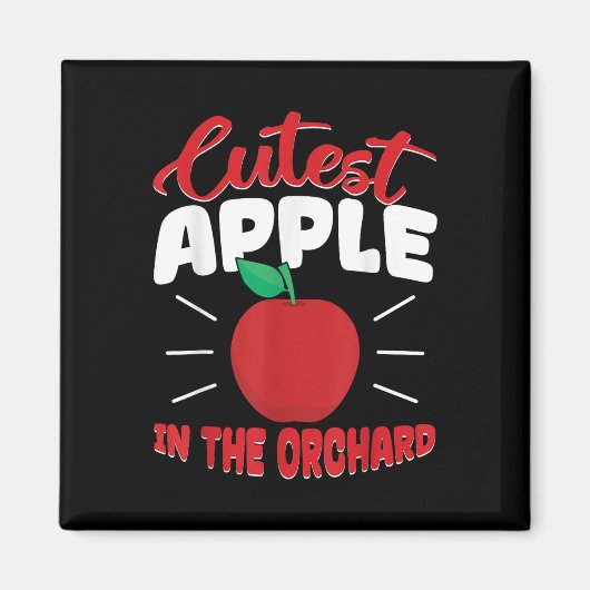 Mooiste appel in de boomgaard Funny Apple Picking  Magneet (Voorkant)