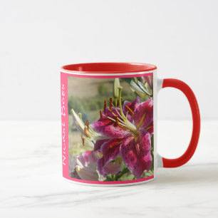 Mooiste Baas Koffiemokken Roze Lelie Bloem Bazen Mok