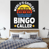 Mooiste Bingo-oproeper ter Wereld Canvas Afdruk (Insitu (Slaapkamer))