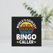 Mooiste Bingo-oproeper ter Wereld Kaart (Staand voorkant)