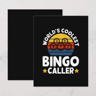 Mooiste Bingo-oproeper ter Wereld Notitiekaartje
