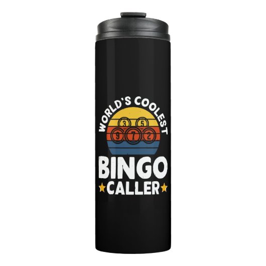 Mooiste Bingo-oproeper ter Wereld Thermosbeker (Voorkant)