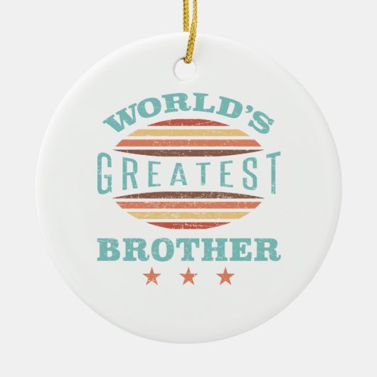 Mooiste broer van de wereld keramisch ornament (Voorkant)