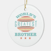 Mooiste broer van de wereld keramisch ornament (Links)