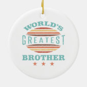 Mooiste broer van de wereld keramisch ornament (Achterkant)