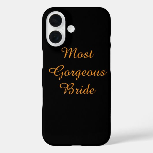 Mooiste bruid iPhone hoesjes (Achterkant)