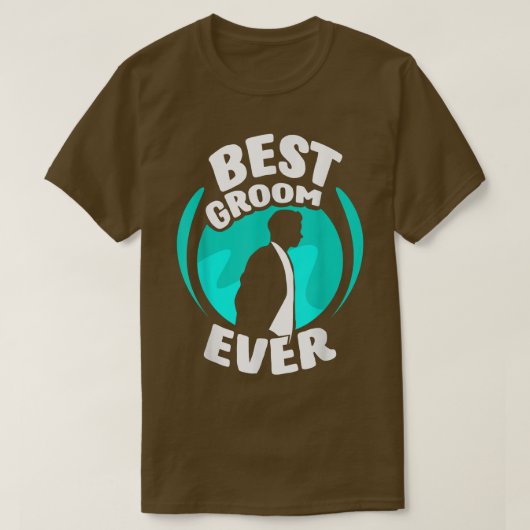 Mooiste Bruidegom Ooit Zitaten Bachelor Trouwfeest T-shirt (Design voorkant)