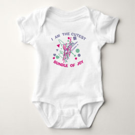 Mooiste Bundel Van Geluk Roze Paars Turquoise Vorm Romper