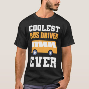 Mooiste buschauffeur erkende chauffeur t-shirt