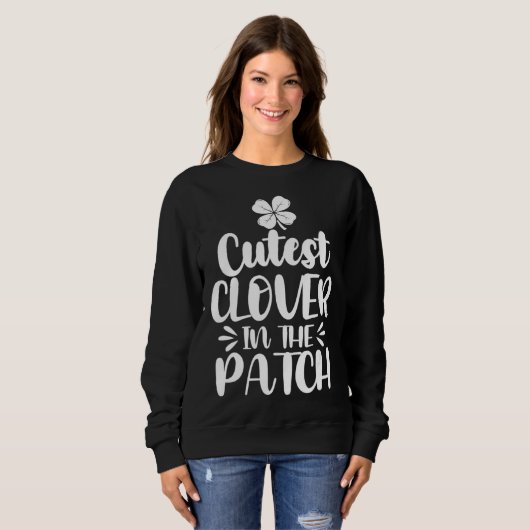 Mooiste C in de Patch St. Patricks Dag Student Kin Trui (Voorkant volledig)