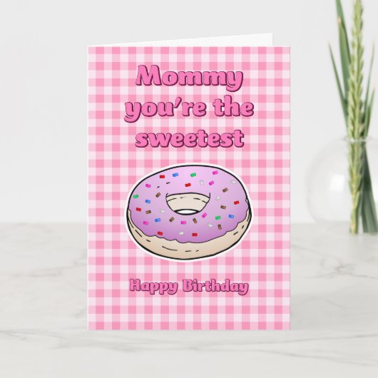 Mooiste Doughnut Verjaardagskaart Kaart (Voorkant)