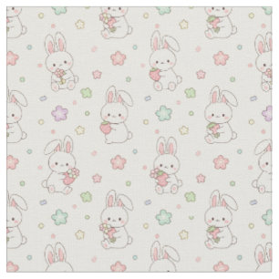 Mooiste Dromen: Kawaii Konijn en Aardbei Stof