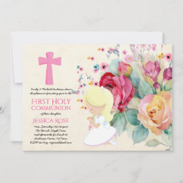 Mooiste Eerste Heilige Communie Uitnodigingen Bloe