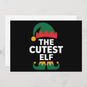 Mooiste Elf bijpassende gezins Kerstmis  Feestdagenkaart (Voorkant / Achterkant)