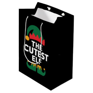 Mooiste Elf Overeenkomstige Familie Kerstmis Medium Cadeauzakje