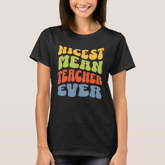 Mooiste Gemene Leraar Ooit Schattig Grappig Sarcas T-shirt (Voorkant)
