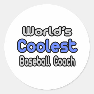 Mooiste Honkbalcoach Ter Wereld Ronde Sticker