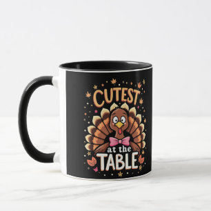 Mooiste kalkoen aan tafel Funny Thanksgiving  Mok