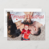 Mooiste Kerstmis Familie Foto Feestdagenkaart (Voorkant / Achterkant)