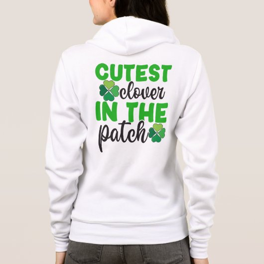 Mooiste klaver in de patch-61106 hoodie (Achterkant)