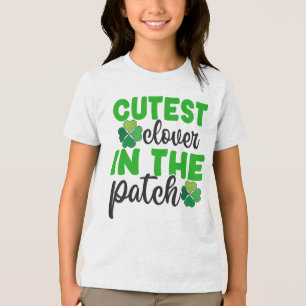 Mooiste klaver in de patch-61106 Tri-Blend shirt