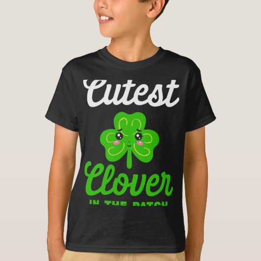 Mooiste klaver in de patch grappige St. Patrick's  T-shirt (Voorkant)