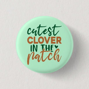 Mooiste klaver in de patch St. Patrick-60863 Ronde Button 3,2 Cm