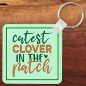 Mooiste klaver in de patch St. Patrick-60863 Sleutelhanger (Achterkant)