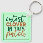 Mooiste klaver in de patch St. Patrick-60863 Sleutelhanger (Achterkant)