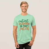 Mooiste klaver in de patch St. Patrick's-60863 Tri-Blend Shirt (Voorkant volledig)
