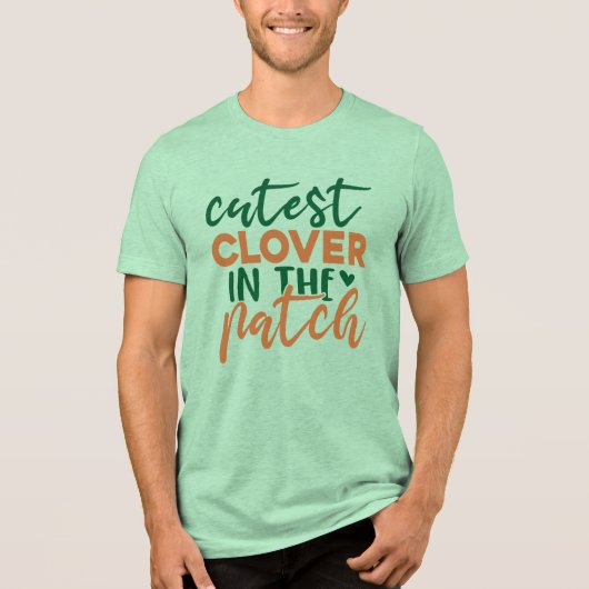 Mooiste klaver in de patch St. Patrick's-60863 Tri-Blend Shirt (Voorkant)