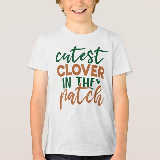 Mooiste klaver in de patch St. Patrick's-60863 Tri-Blend Shirt (Voorkant)