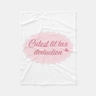 Mooiste Kleine Fiscale Aftrek – Roze Whimsical Kan Fleece Deken