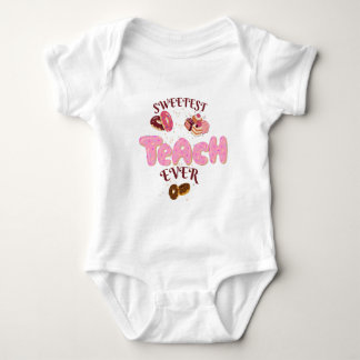 Mooiste leraar ooit Cute Donuts School Wandklok Romper